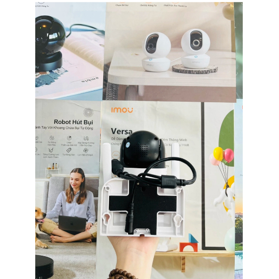 Camera Wifi Yoosee 2 khung hình Q42D 6MP | 4K | Ngoài trời | 2 ống kính 2 khung hình