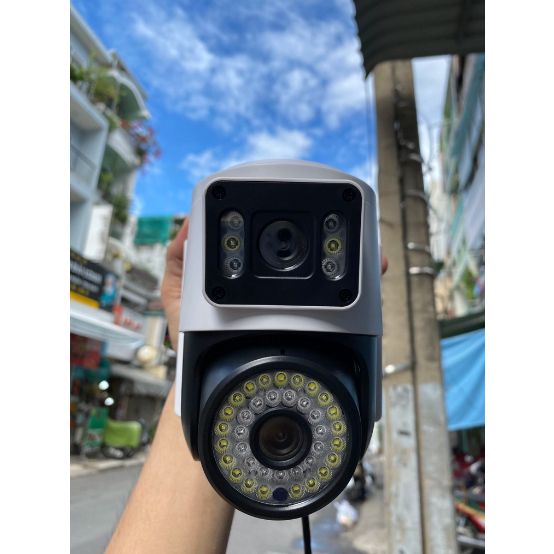 Camera Wifi Yoosee 2 khung hình Q42D 6MP | 4K | Ngoài trời | 2 ống kính 2 khung hình