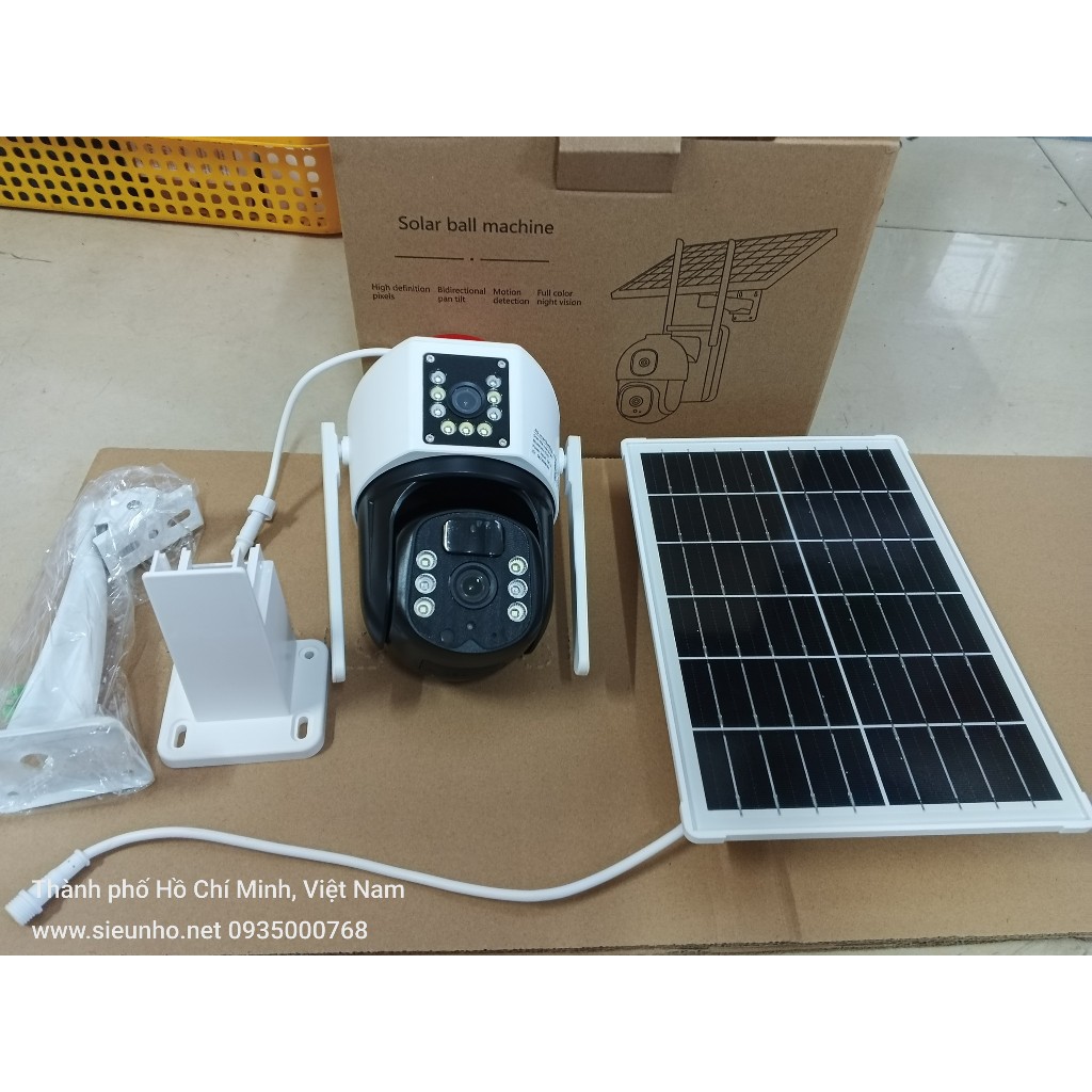Camera SOLAR 4G Yoosee 2 khung hình 5.0Mpx - Dùng SIM 4G - Lắp ngoài trời | sử dụng app IP PRO