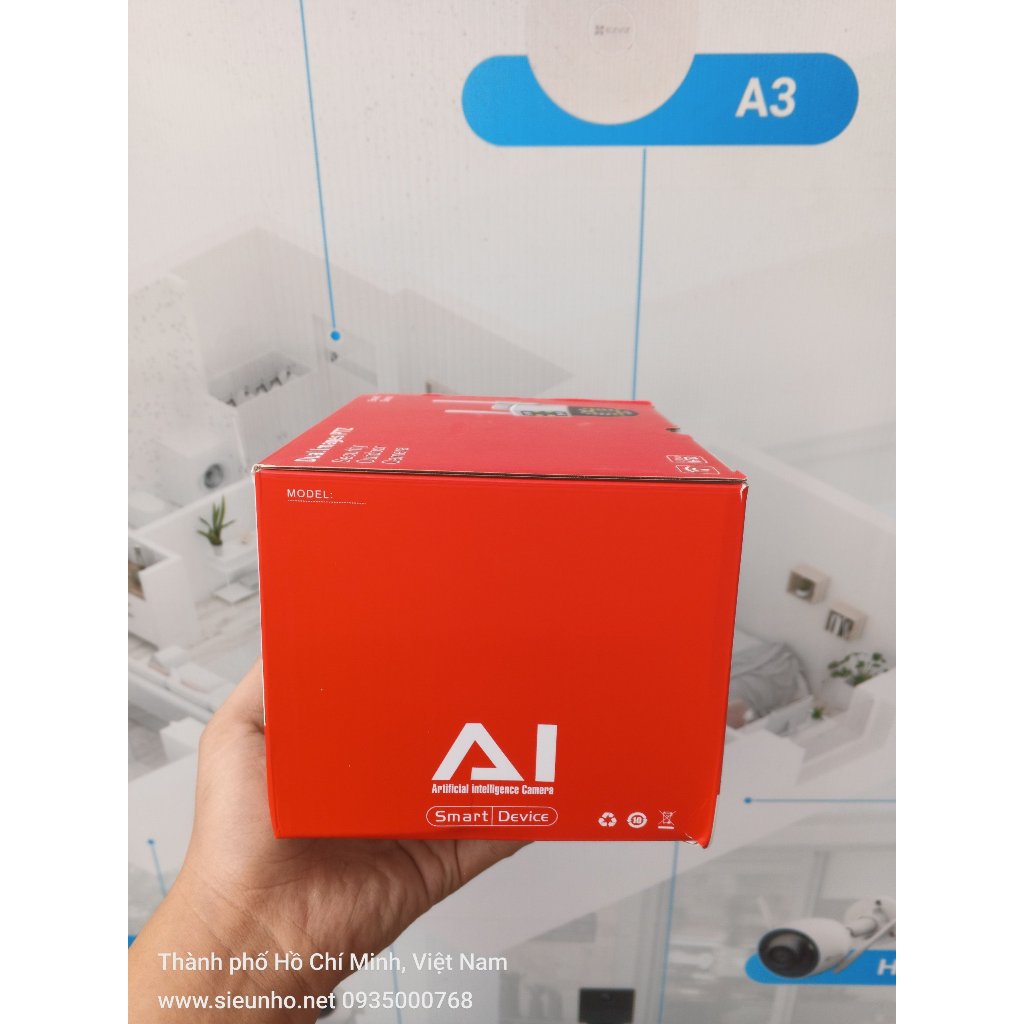 Camera Wifi Yoosee Ngoài trời 2 khung hình Q46A PRO 6MP 4K 2 ống kính 2 khung hình - Đèn báo động đỏ