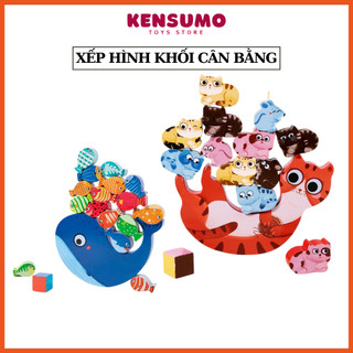 Đồ chơi trẻ em đồ chơi khối xếp hình cân bằng dành cho bé từ 4-6 tuổi.