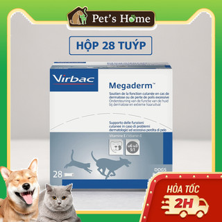 Hộp 28 tuýp Virbac Megaderm dưỡng da lông cho chó mèo