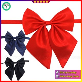 Nơ đeo cổ nữ sinh viên học sinh công cở có khóa cài sẵn phong cách Nhật Bản