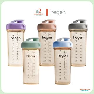 Bình uống nước cho bé hegen ppsu 330ml 24m+, ly uống nước cho bé đi học - monnie kids