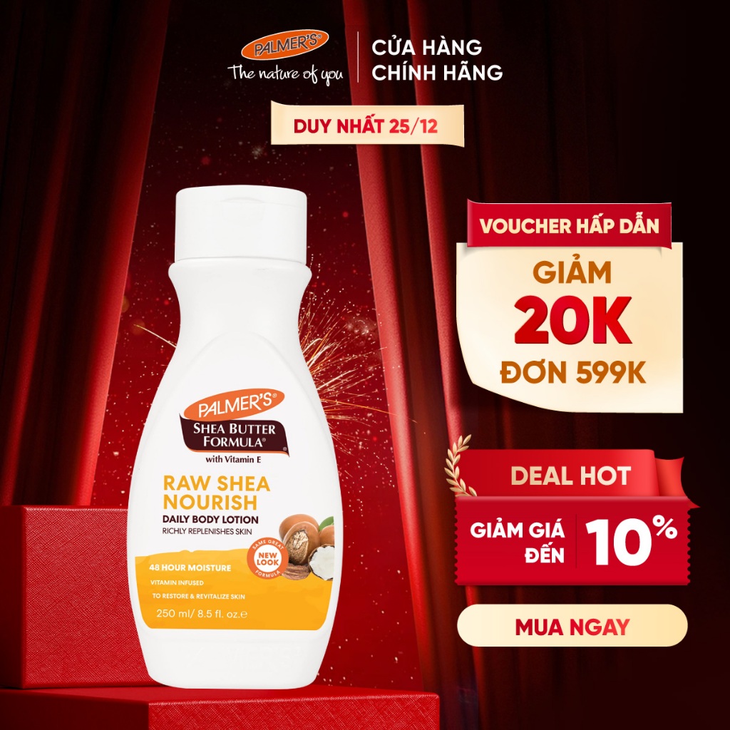 Sữa dưỡng thể giữ ẩm Bơ Hạt Mỡ Palmer's 250ml