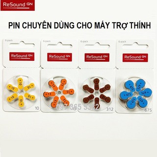 Pin máy trợ thính resound các mã 10, 13, 312, 675 sản xuất tại đức