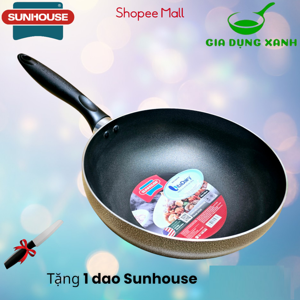XẢ KHO Chảo sâu lòng Sunhouse SHS26 (ĐK 26cm, ko dùng bếp từ)