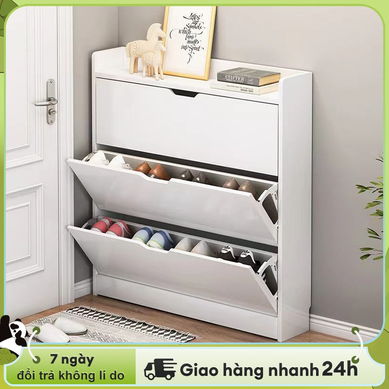Woodland Tủ giày thông minh 3 cánh lật gỗ MDF cao cấp thương hiệu kệ giày dép