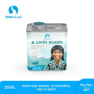 Shin cà phê - cà phê pha phin a lưới blend - hộp thiếc 200 gram