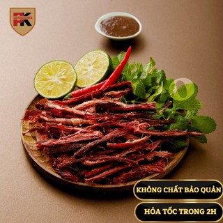 Thịt trâu gác bếp Chị Vẹo - Thịt trâu gác bếp cao cấp sạch ngon 1kg - Khô trâu ăn liền