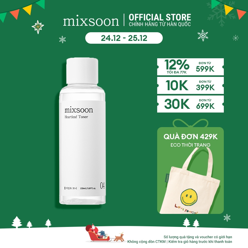Nước cân bằng da Mixsoon Heartleaf Toner 150ml