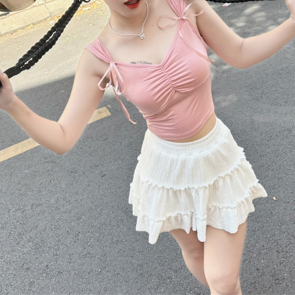Váy Lolita Trắng Xòe Dáng Ngắn Kèm Quần Bảo Hộ Dành Cho Nữ | BigBuy360 - bigbuy360.vn