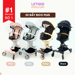 Xe Đẩy Gấp Gọn Đa Năng RICO PLUS TOBÉ Thế Hệ Mới Dễ Dàng Gấp Gọn Có Mái Che Ngả Lưng Bàn Ăn Đai An Toàn Tay Nắm