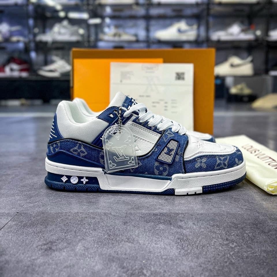 Giày Thể Thao LV Louis Vuitton Trainer Black White Nam Nữ, Giày LV Đỏ, Đen Các Màu Hót Siêu Chất