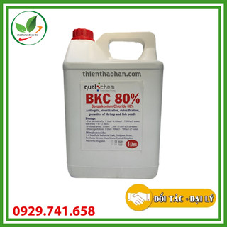 BKC 80%. Sản phẩm xử lý nước ao nuôi cá. Can 5l