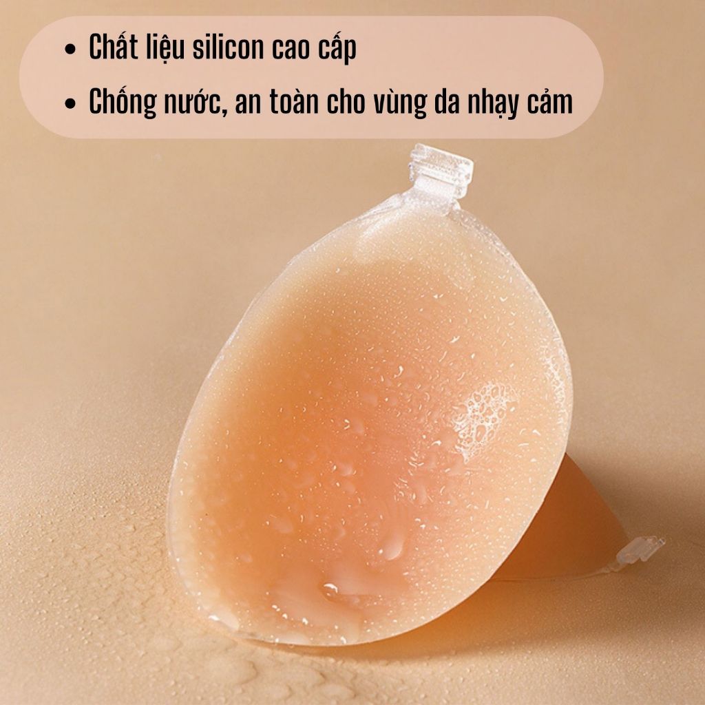 Áo dán ngực tạo khe silicone, áo dán nâng ngực cài trước kèm dây trong GOMUNDER - SA-4950