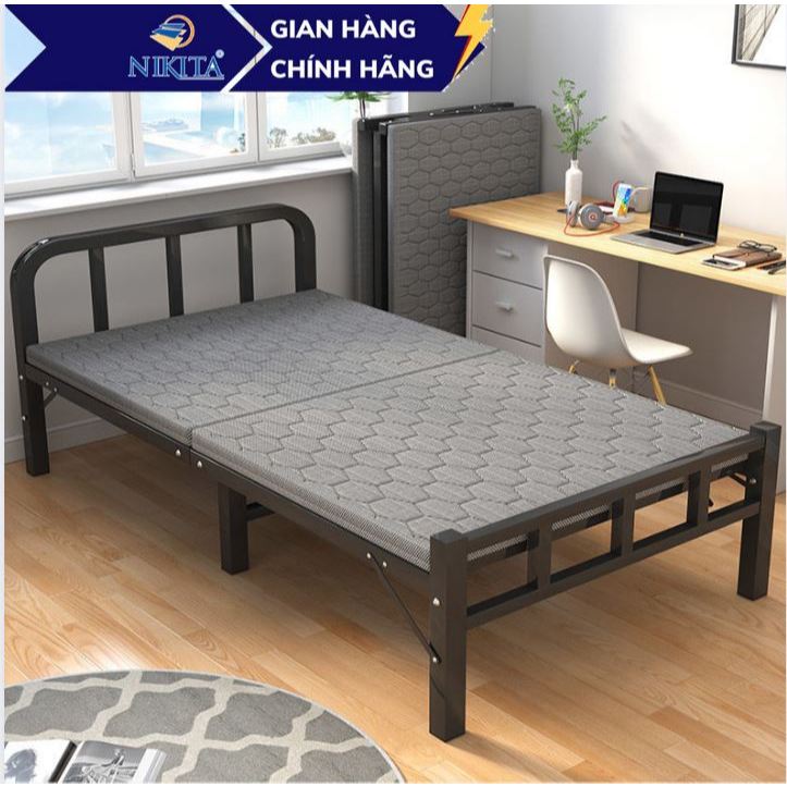 Giường gấp gọn thông minh gọn nhẹ NIKITA chắc chắn, giá rẻ cho người dùng - Mẫu mới 2024