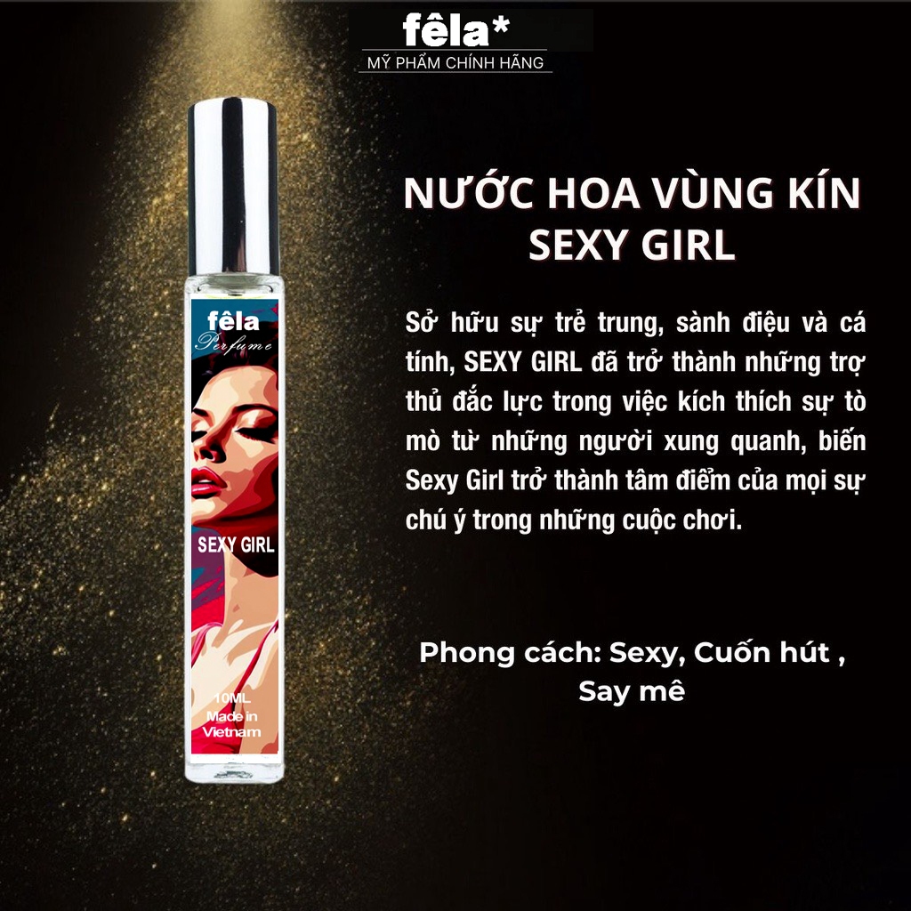 (Mua 4 tặng 1 ) Nước Hoa V Kín - Nữ  PHÊ LA chai xịt 10ml cực thơm, cho chàng đê mê