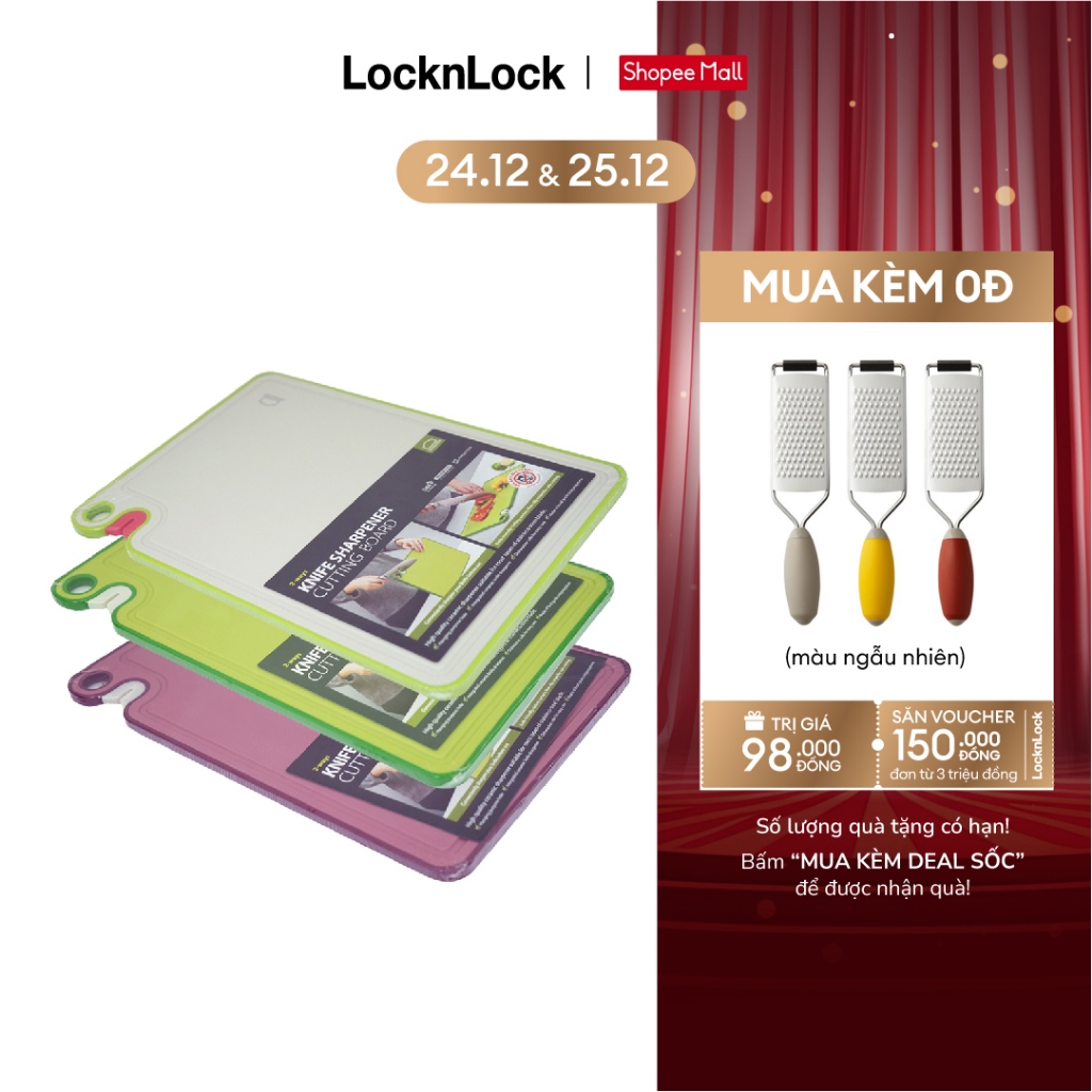 Thớt Kháng Khuẩn Lock&Lock Có Chức Năng Mài CSC401