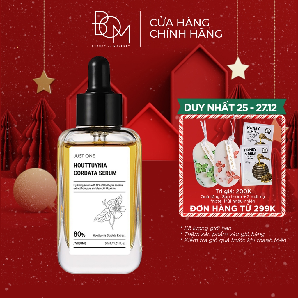 Serum BOM JUST ONE chiết xuất Diếp cá Houttuynia Cordata 30ml