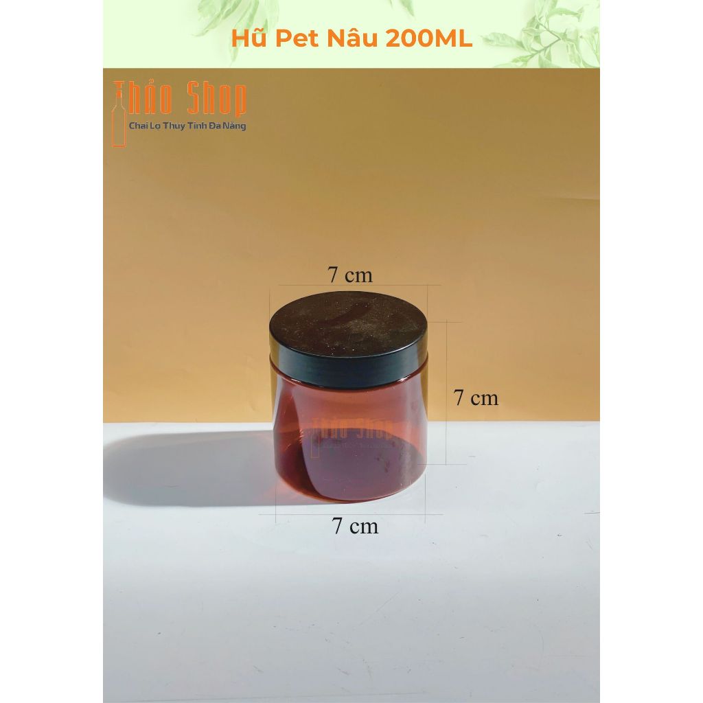Hũ Pet Nâu 200gram