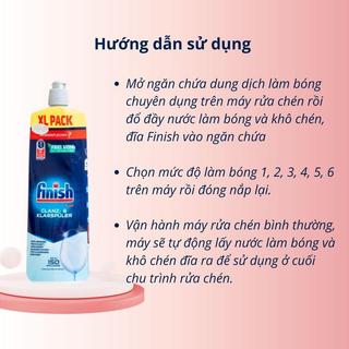 Nước Làm Bóng Chén Đĩa Finish 750ml, Tomlige