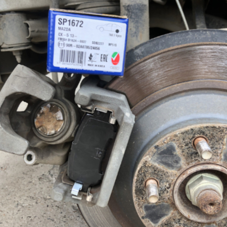 Bố thắng ô tô (Má phanh) Mazda CX3,Phụ tùng ô tô Mazda CX3 Hàng Hi-Q Hàn Quốc.