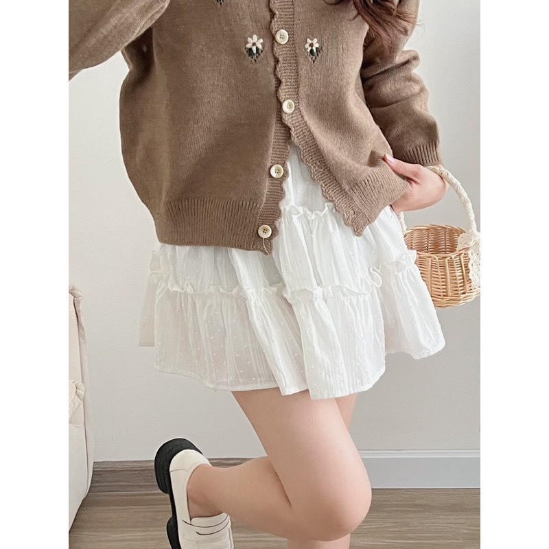 Váy Lolita Trắng Xòe Dáng Ngắn Kèm Quần Bảo Hộ Dành Cho Nữ | BigBuy360 - bigbuy360.vn