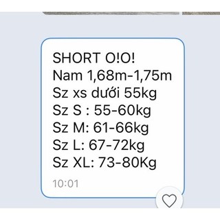 Quần short ngố unisex