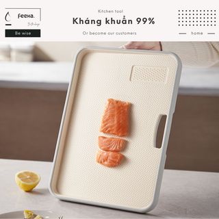  Thớt nhựa PP kháng khuẩn cao cấp sử dụng 2 mặt thớt kháng khuẩn chống trượt 
