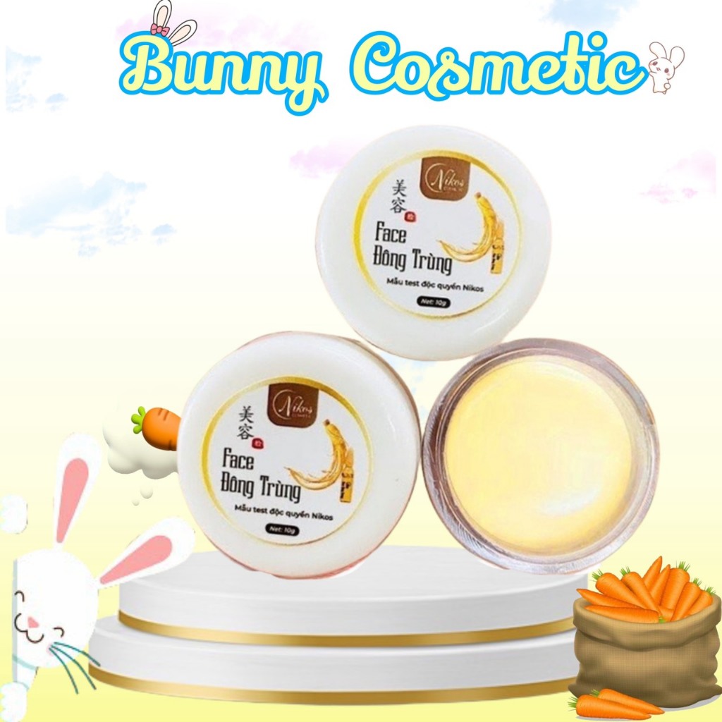 Kem face Đông Trùng Nicos giúp dưỡng trắng, phục hồi da, hết nám mụn, tàn nhang, phù hợp với mọi loạ