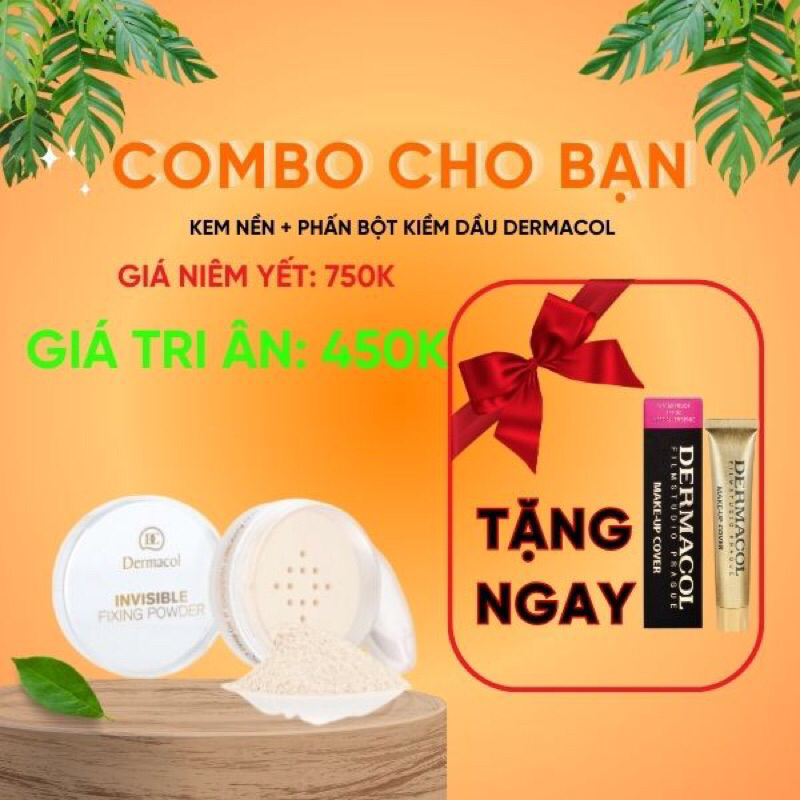 Phấn Bột Dermacol Invisible Fixing Powder