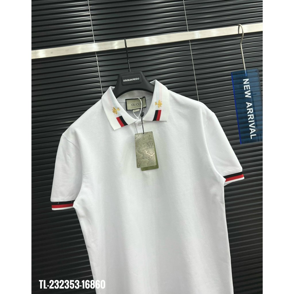 🔥Hot🔥Áo polo GC thêu cổ thiết kế hot trend Nam nữ New 2024
