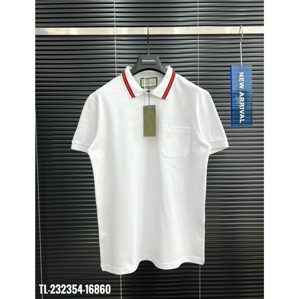 🔥Hot🔥Áo polo GC trơn phối cổ thiết kế hot trend Nam nữ New 2024