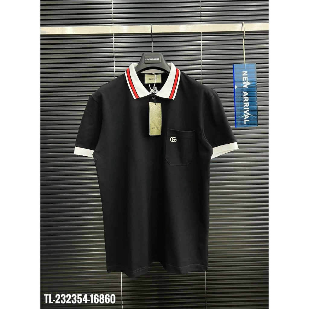 🔥Hot🔥Áo polo GC trơn phối cổ thiết kế hot trend Nam nữ New 2024