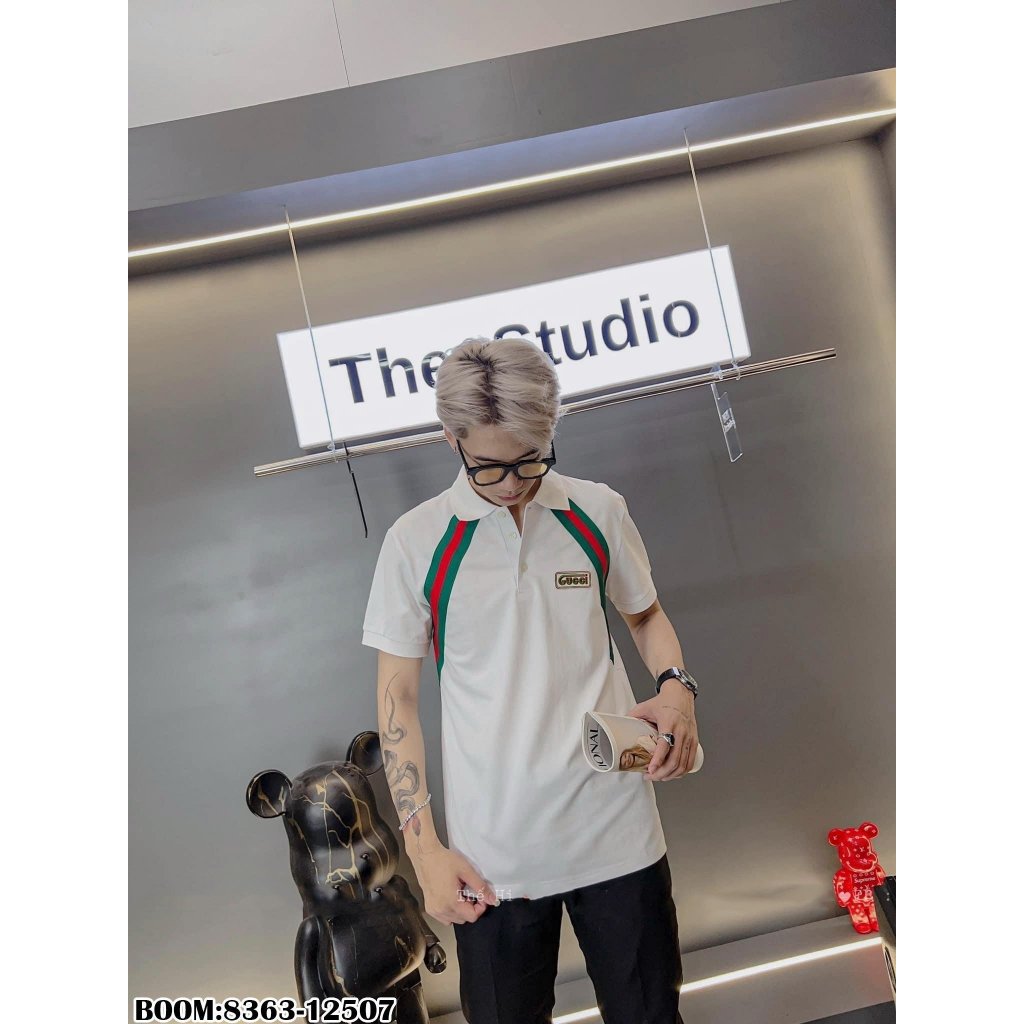 🔥HOT🔥Áo polo GC thêu vạch đỏ xanh thiết kế hot trend New 2024