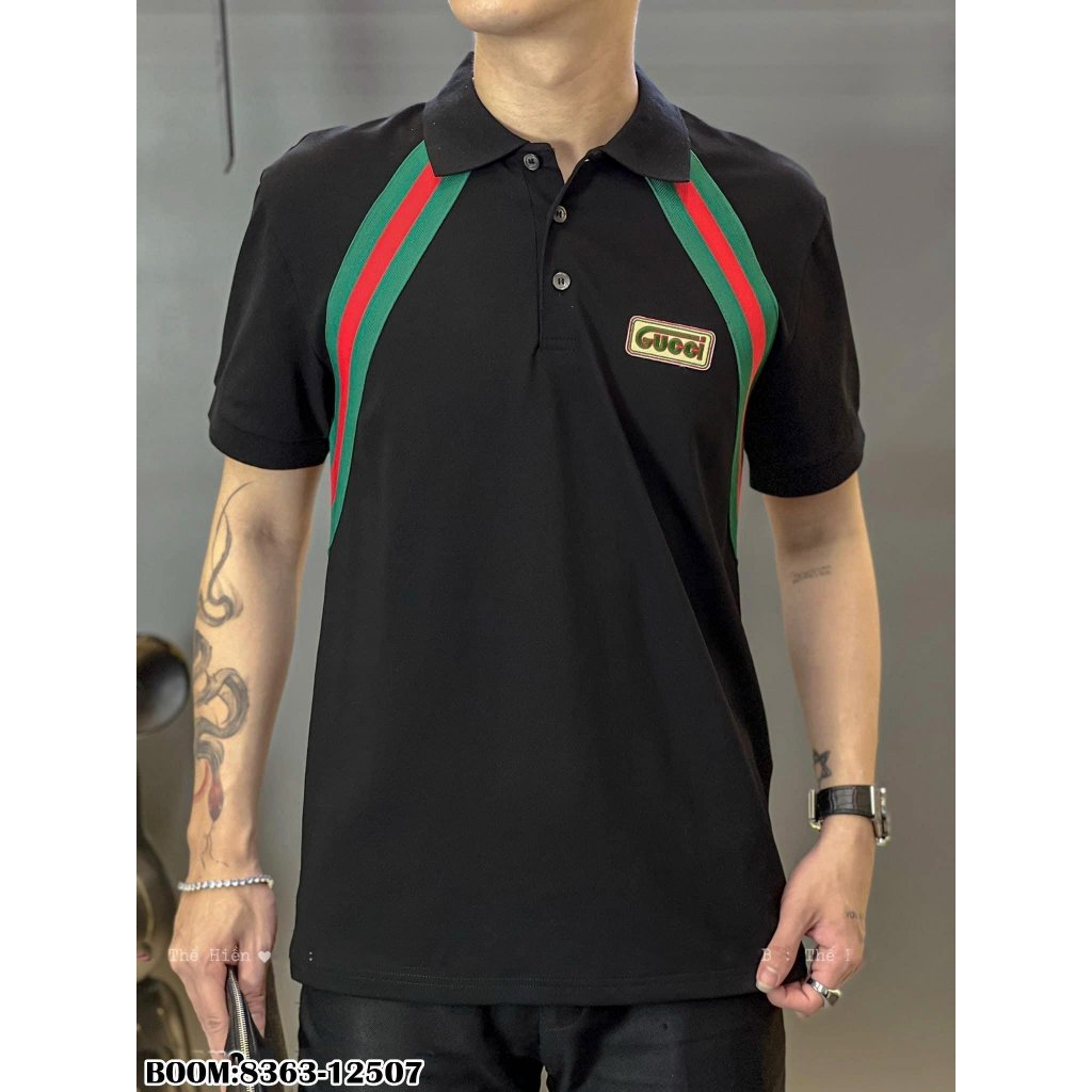 🔥HOT🔥Áo polo GC thêu vạch đỏ xanh thiết kế hot trend New 2024