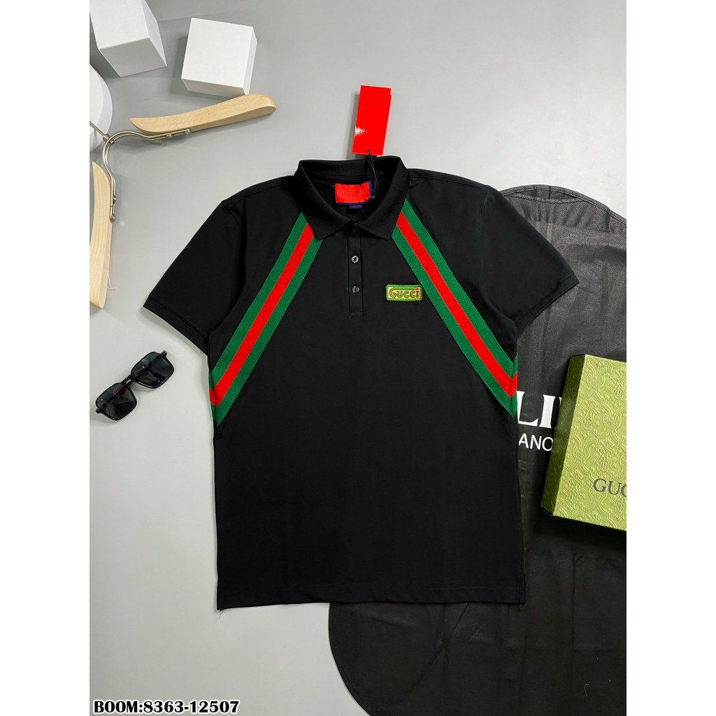 🔥HOT🔥Áo polo GC thêu vạch đỏ xanh thiết kế hot trend New 2024