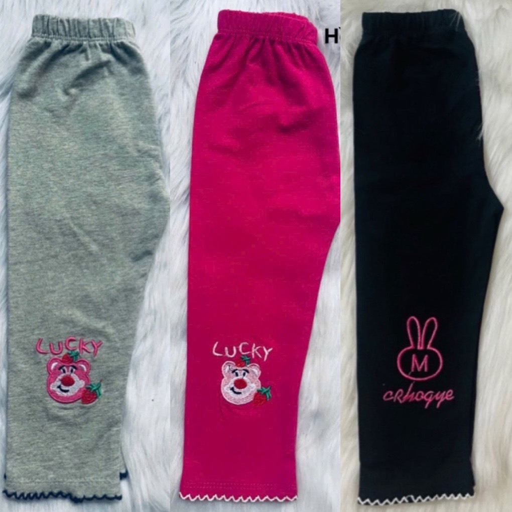 Quần Legging Dài Bé Gái Chất Lượng Cao Quần Legging Co Dãn, Quần Dài Thun Ôm 6-25kg