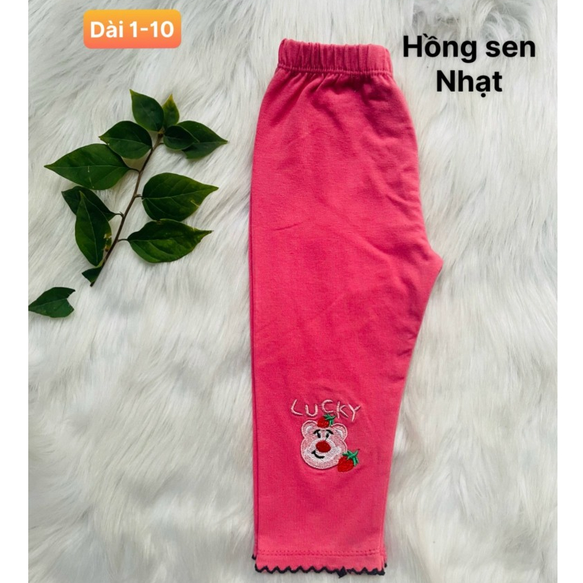 Quần Legging Dài Bé Gái Chất Lượng Cao Quần Legging Co Dãn, Quần Dài Thun Ôm 6-25kg