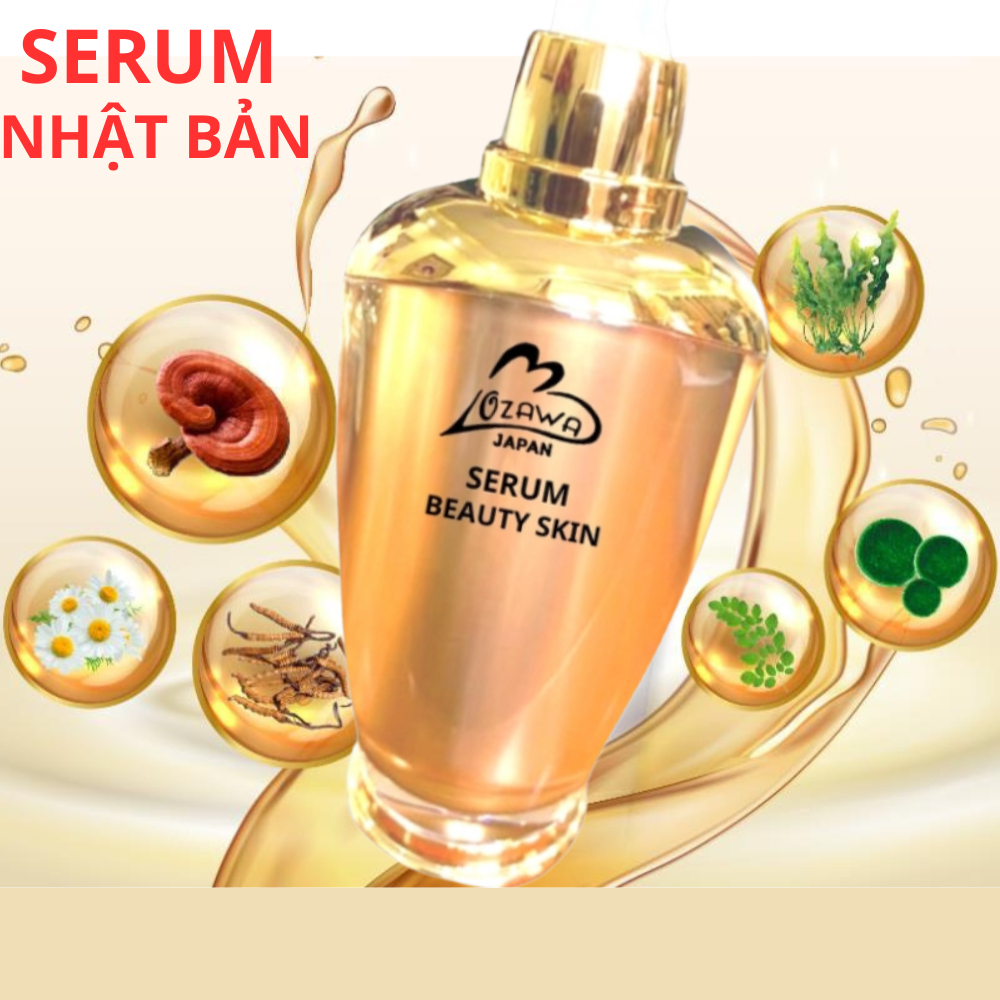Serum Ozawa Japan tinh chất trắng da dưỡng ẩm sạch mụn nám tàn nhang vết thâm chống nhăn lão hóa se khít lỗ chân lông