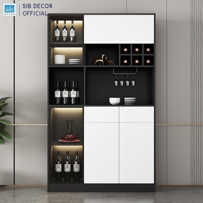 [Chỉ giao lắp tại TP.HCM] Tủ Gỗ Trưng Bày Vang TCK14 Thương Hiệu SIB Decor