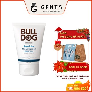 Kem dưỡng ẩm da mặt cho nam có làn da nhạy cảm Bulldog Skincare Sensitive Moisturiser 100ml