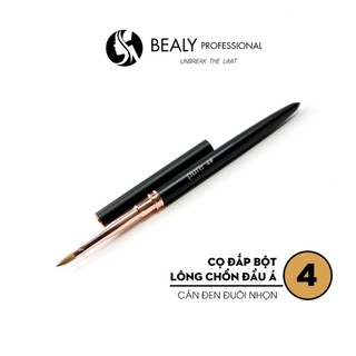 CỌ ĐẮP BỘT LÔNG CHỒN ĐẦU Á CÁN ĐEN ĐUÔI NHỌN
