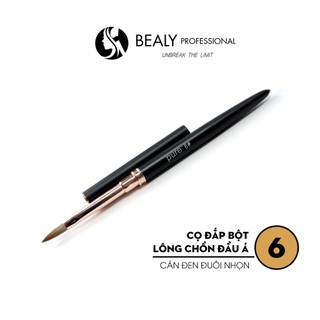 CỌ ĐẮP BỘT LÔNG CHỒN ĐẦU Á CÁN ĐEN ĐUÔI NHỌN
