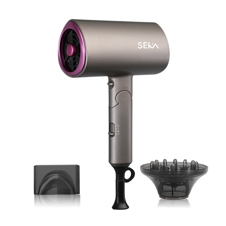 Máy sấy tóc Seka SK2008 gấp gọn công suất lớn 1200W 3 chế độ sấy tặng kèm loa sấy tạo kiểu bảo hành 12 tháng