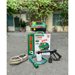 Máy rửa xe áp lực cao Dekton 2200w germani 2024 chỉnh áp Chống giật siêu mạnh siêu êm new 100%