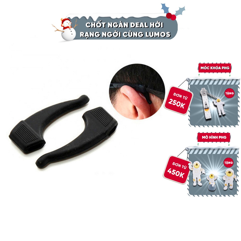 Phụ kiện gài kính bằng silicon siêu bền hình móc câu chống trượt - LUMOS PK05