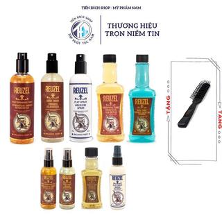   CHÍNH HÃNG Xịt tạo phồng tóc Prestyling Reuzel Grooming Tonic - Surf Tonic Sea Salt Spray + tặng lược chaoba 