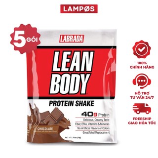 Bột Tăng Cơ Labrada Lean Body | Sữa Thay Thế Bữa Ăn, Bổ Sung 40g Protein, Chất Xơ, 22 Vitamin & Khoáng Chất